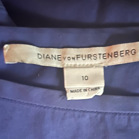 Diane Von Furstenberg Blue Mini Dress - Picture 5 of 5